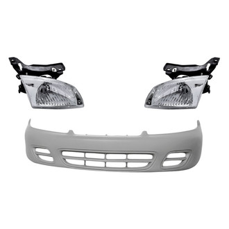 TruParts® - 3-Piece Kit (Driver and Passenger Side Headlights, Front Bumper Cover) (Standard Line)