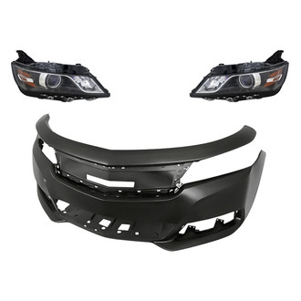 TruParts® - 3-Piece Kit (Driver and Passenger Side Headlights, Front Bumper Cover) (Standard Line)