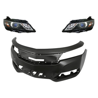 TruParts® - 3-Piece Kit (Driver and Passenger Side Headlights, Front Bumper Cover) (Standard Line)