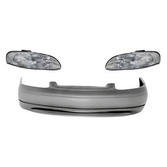 TruParts® - 3-Piece Kit (Driver and Passenger Side Headlights, Front Bumper Cover) (Standard Line)