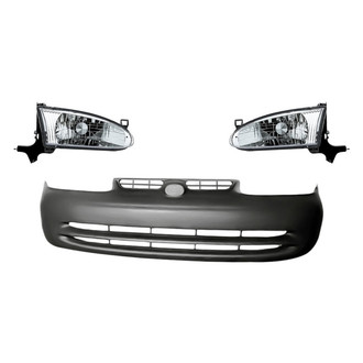 TruParts® - 3-Piece Kit (Driver and Passenger Side Headlights, Front Bumper Cover) (Standard Line)