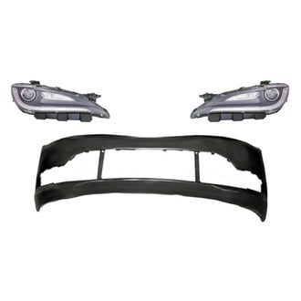 TruParts® - 3-Piece Kit (Driver and Passenger Side Headlights, Front Bumper Cover) (Standard Line)
