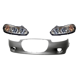TruParts® - 3-Piece Kit (Driver and Passenger Side Headlights, Front Bumper Cover) (Standard Line)