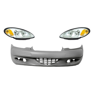 TruParts® - 3-Piece Kit (Driver and Passenger Side Headlights, Front Bumper Cover) (Standard Line)