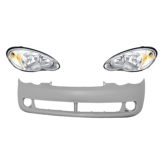 TruParts® - 3-Piece Kit (Driver and Passenger Side Headlights, Front Bumper Cover) (Standard Line)