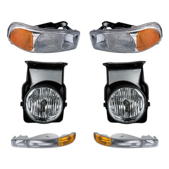 TruParts® - 6-Piece Kit (Driver and Passenger Side Headlights, Driver and Passenger Side Fog Lights , Driver and Passenger Side Turn Signal/Parking Lights) (Standard Line)