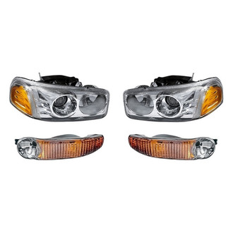 TruParts® - 4-Piece Kit (Driver and Passenger Side Headlights, Driver and Passenger Side Turn Signal/Parking Lights) (Standard Line)