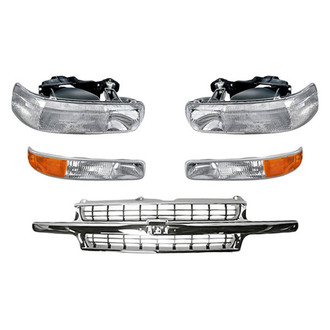 TruParts® - 5-Piece Kit (Driver and Passenger Side Headlights, Grille, Driver and Passenger Side Turn Signal/Parking Lights) (Standard Line)