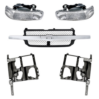 TruParts® - 5-Piece Kit (Driver and Passenger Side Headlights, Grille, Driver and Passenger Side Headlight Supports) (Standard Line)
