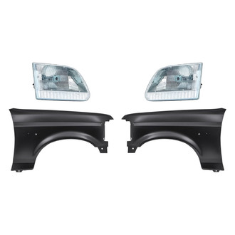 TruParts® - 4-Piece Kit (Driver and Passenger Side Headlights, Driver and Passenger Side Fenders) (Standard Line)