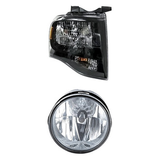 TruParts® - 2-Piece Kit (Passenger Side Headlight, Passenger Side Fog Light) (Standard Line)