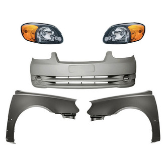 TruParts® - 5-Piece Kit (Driver and Passenger Side Headlights, Front Bumper Cover, Driver and Passenger Side Fenders) (Standard Line)