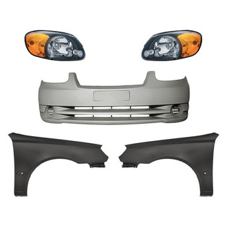TruParts® - 5-Piece Kit (Driver and Passenger Side Headlights, Front Bumper Cover, Driver and Passenger Side Fenders) (Standard Line)