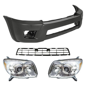 TruParts® - 4-Piece Kit (Driver and Passenger Side Headlights, Front Bumper Cover, Front Bumper Grille) (Standard Line)