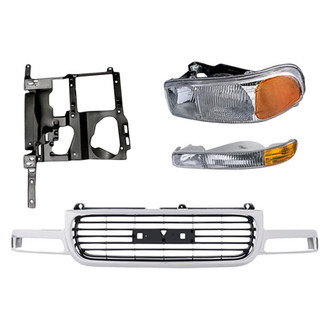 TruParts® - 4-Piece Kit (Driver Side Headlight, Grille, Driver Side Headlight Support, Driver Side Turn Signal/Parking Light) (Standard Line)
