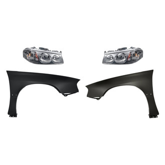 TruParts® - 4-Piece Kit (Driver and Passenger Side Headlights, Driver and Passenger Side Fenders) (Standard Line)