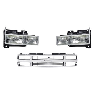 TruParts® - 3-Piece Kit (Driver and Passenger Side Headlights, Grille) (Standard Line)
