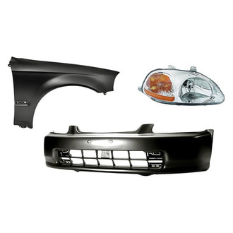 TruParts® - 3-Piece Kit (Passenger Side Headlight, Front Bumper Cover, Front Passenger Side Fender) (Standard Line)