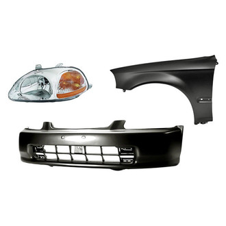 TruParts® - 3-Piece Kit (Driver Side Headlight, Front Bumper Cover, Front Driver Side Fender) (Standard Line)
