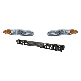 TruParts® - 3-Piece Kit (Driver and Passenger Side Headlights, Header Panel) (Standard Line)
