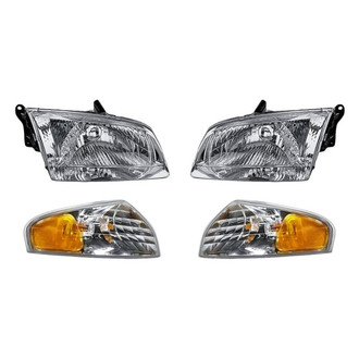 TruParts® - 4-Piece Kit (Driver and Passenger Side Headlights, Driver and Passenger Side Turn Signal/Corner Lights) (Standard Line)