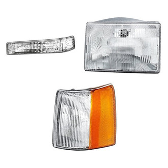 TruParts® - 3-Piece Kit (Driver Side Headlight, Driver Side Turn Signal/Corner Light, Driver Side Turn Signal/Parking Light) (Standard Line)