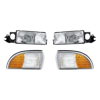 TruParts® - 4-Piece Kit (Driver and Passenger Side Headlights, Driver and Passenger Side Turn Signal/Corner Lights) (Standard Line)