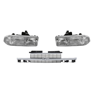 TruParts® - 3-Piece Kit (Driver and Passenger Side Headlights, Grille) (Standard Line)