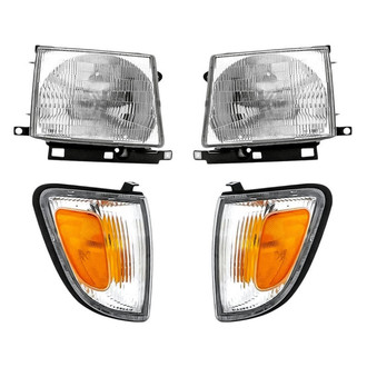 TruParts® - 4-Piece Kit (Driver and Passenger Side Headlights, Driver and Passenger Side Turn Signal/Corner Lights) (Standard Line)