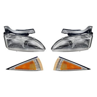 TruParts® - 4-Piece Kit (Driver and Passenger Side Headlights, Driver and Passenger Side Turn Signal/Corner Lights) (Standard Line)