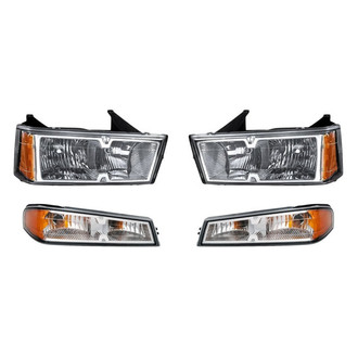 TruParts® - 4-Piece Kit (Driver and Passenger Side Headlights, Driver and Passenger Side Turn Signal/Parking Lights) (Standard Line)
