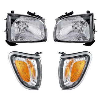 TruParts® - 4-Piece Kit (Driver and Passenger Side Headlights, Driver and Passenger Side Turn Signal/Corner Lights) (Standard Line)
