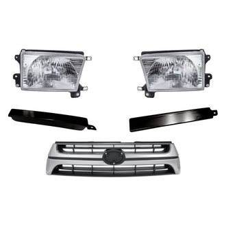 TruParts® - 5-Piece Kit (Driver and Passenger Side Headlights, Front Driver and Passenger Side Bumper Grille Fillers, Grille) (Standard Line)