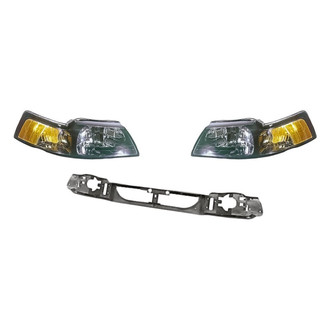 TruParts® - 3-Piece Kit (Driver and Passenger Side Headlights, Header Panel) (Standard Line)