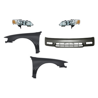 TruParts® - 5-Piece Kit (Driver and Passenger Side Headlights, Front Bumper Cover, Driver and Passenger Side Fenders) (Standard Line)