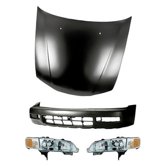 TruParts® - 4-Piece Kit (Driver and Passenger Side Headlights, Front Bumper Cover, Hood Panel) (Standard Line)