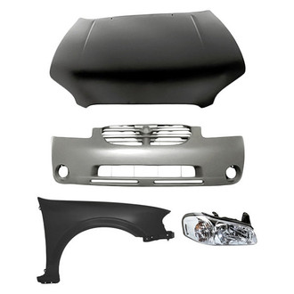 TruParts® - 4-Piece Kit (Passenger Side Headlight, Front Bumper Cover, Front Passenger Side Fender, Hood Panel) (Standard Line)