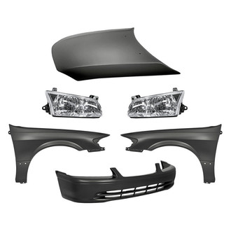 TruParts® - 6-Piece Kit (Driver and Passenger Side Headlights, Front Bumper Cover, Driver and Passenger Side Fenders, Hood Panel) (Standard Line)