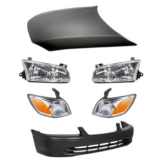 TruParts® - 6-Piece Kit (Driver and Passenger Side Headlights, Front Bumper Cover, Driver and Passenger Side Turn Signal/Corner Lights, Hood Panel) (Standard Line)