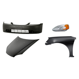 TruParts® - 4-Piece Kit (Driver Side Headlight, Front Bumper Cover, Front Driver Side Fender, Hood Panel) (Standard Line)