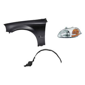 TruParts® - 3-Piece Kit (Driver Side Headlight, Front Driver Side Fender, Front Driver Side Fender Liner) (Standard Line)