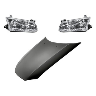 TruParts® - 3-Piece Kit (Driver and Passenger Side Headlights, Hood Panel) (Standard Line)