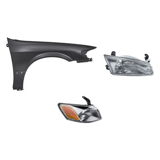 TruParts® - 3-Piece Kit (Passenger Side Headlight, Front Passenger Side Fender, Passenger Side Turn Signal/Corner Light) (Standard Line)