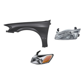TruParts® - 3-Piece Kit (Driver Side Headlight, Front Driver Side Fender, Driver Side Turn Signal/Corner Light) (Standard Line)