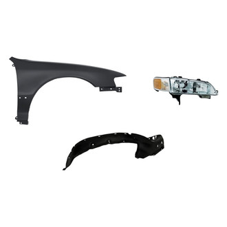 TruParts® - 3-Piece Kit (Passenger Side Headlight, Front Passenger Side Fender, Front Passenger Side Fender Liner) (Standard Line)