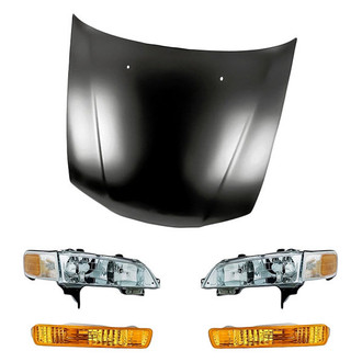 TruParts® - 5-Piece Kit (Driver and Passenger Side Headlights, Driver and Passenger Side Turn Signal/Parking Lights, Hood Panel) (Standard Line)