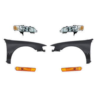 TruParts® - 6-Piece Kit (Driver and Passenger Side Headlights, Driver and Passenger Side Fenders, Driver and Passenger Side Turn Signal/Parking Lights) (Standard Line)