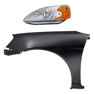 TruParts® - 2-Piece Kit (Driver Side Headlight, Front Driver Side Fender) (Standard Line)