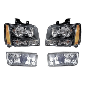 TruParts® - 4-Piece Kit (Driver and Passenger Side Headlights, Driver and Passenger Side Fog Lights) (Standard Line)