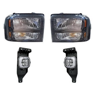 TruParts® - 4-Piece Kit (Driver and Passenger Side Headlights, Driver and Passenger Side Fog Lights) (Standard Line)